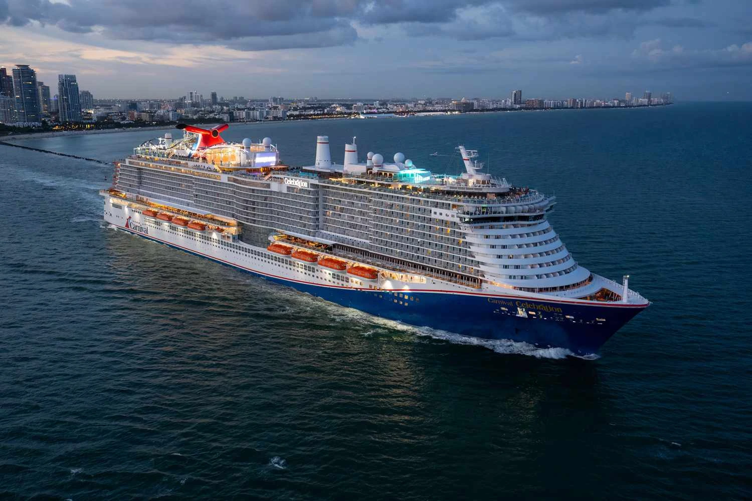 Carnival cruise ship at sea