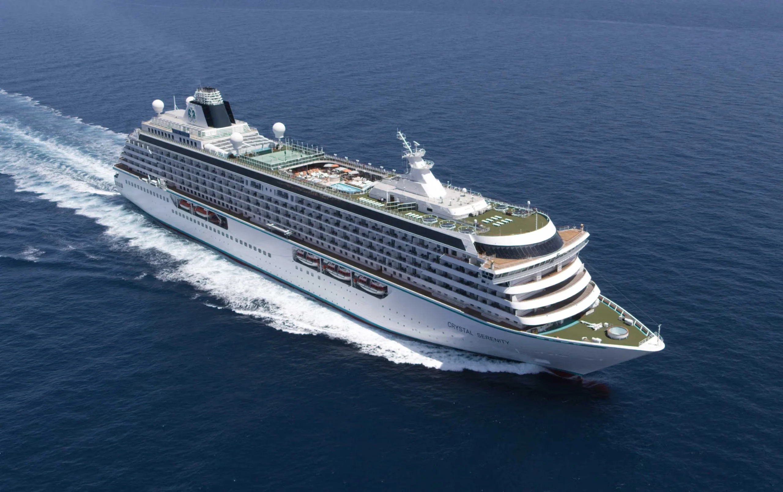 Crystal cruise ship at sea