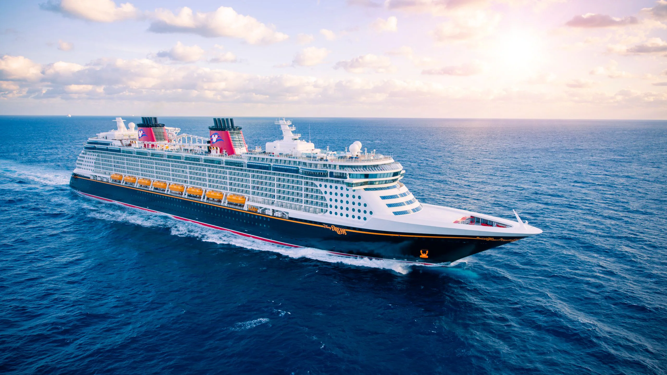 Disney cruise ship at sea