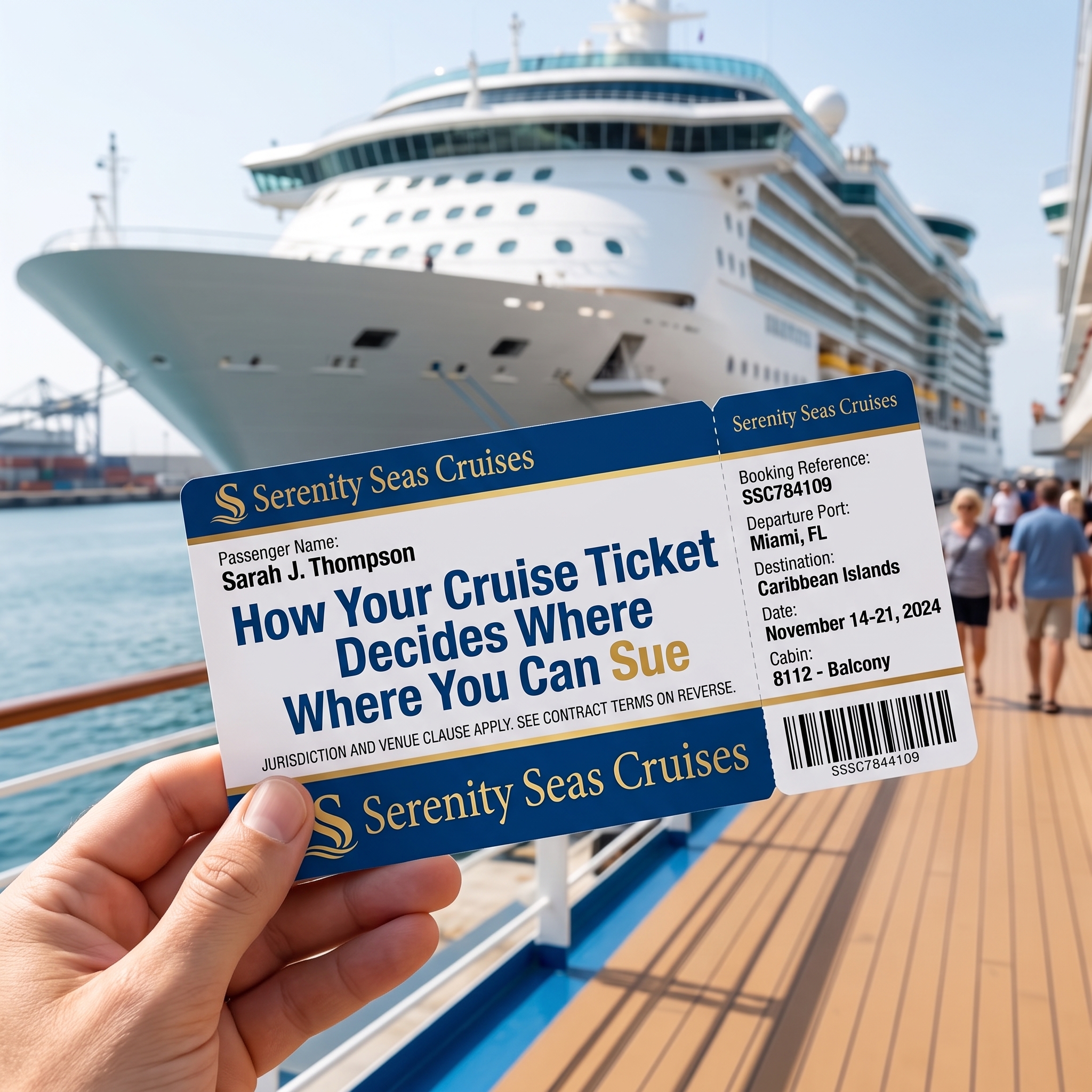 How your cruise ticket decides where you can sue