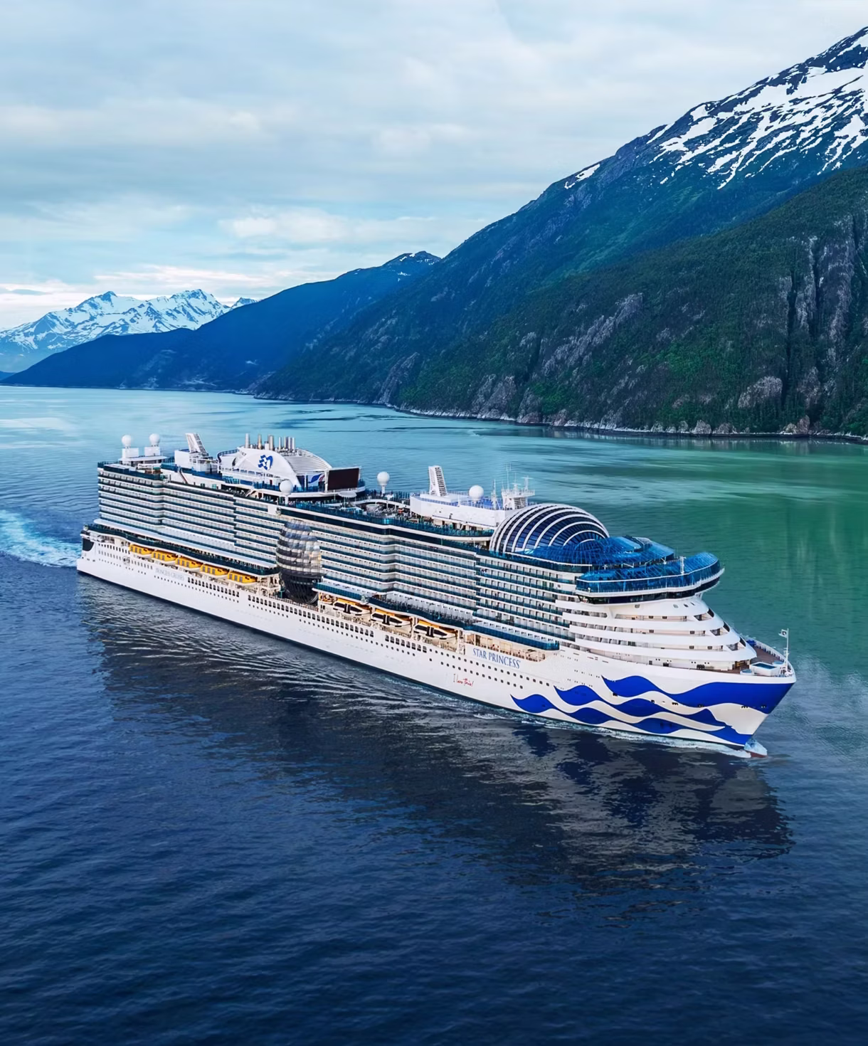 Princess cruise ship at sea