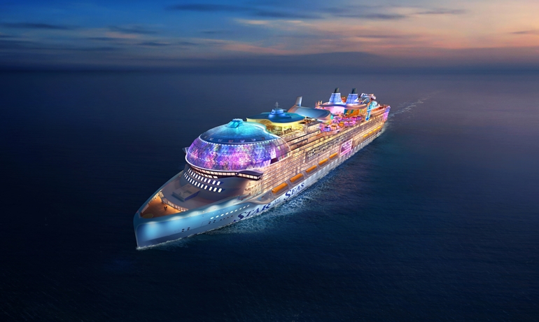 Royal Caribbean cruise ship at sea
