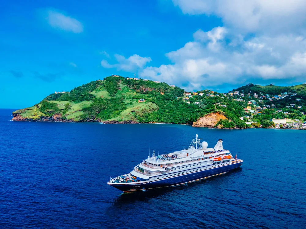 SeaDream yacht at anchor