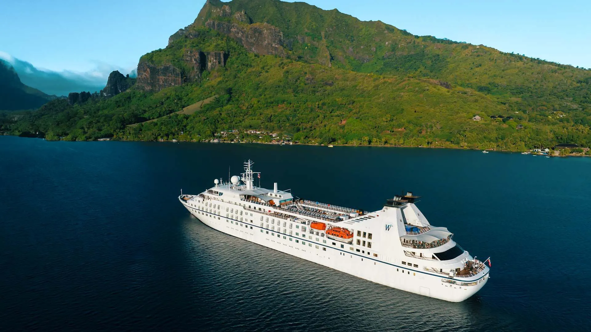 Windstar yacht at sea